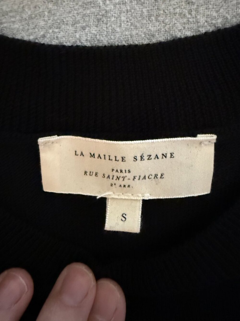 Sezane Paulo Jumper - Black - Size Small - Mint Condition! - Picture 4 of 12